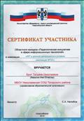 Сертификат участника областного конкурса "Педагогическая инициатива в сфере информационных технологий"